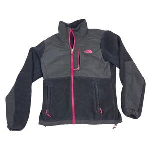The North Face Women's Black W/ Pink Accents Size S Denali Polartec Full Zip
